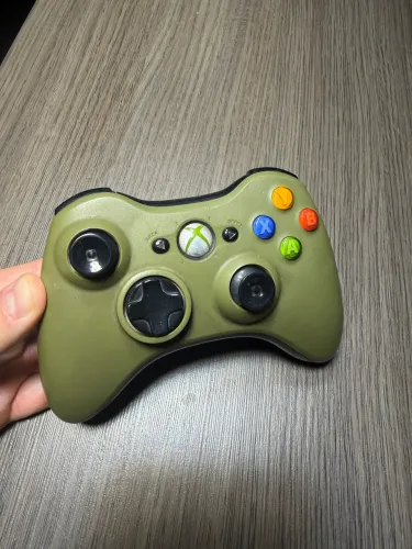 Controle xbox 360 verde Halo 3