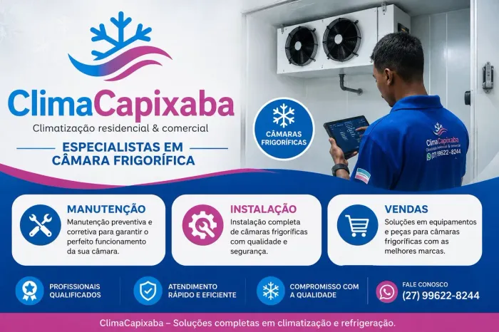 Manutenção de câmara fria 