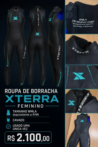 Roupa de Borracha - xterra- vortex - uma vez usada 