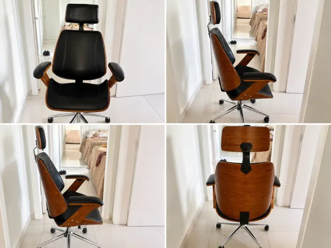 Cadeira de Escritório Ergonômica Giratória Premium - Estado de Nova