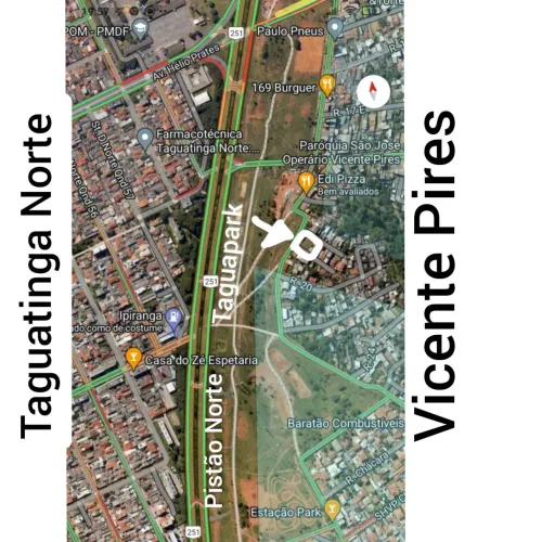 Lote rua 8 Vicente Pires - 800mts-- frente ao taguaparque 