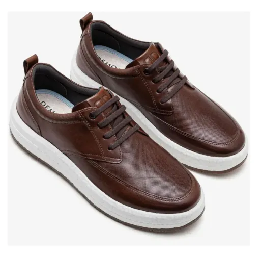 Tênis Casual Masculino Democrata Couro Drake Pulse