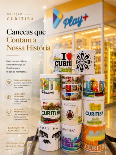 Lembranças de Curitiba e Paraná - Canecas Temáticas | Loja Play Mais Presentes