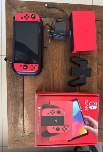 Nintendo Switch Oled Mario Edition Desbloqueado