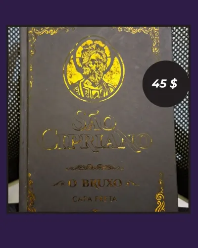 São Cipriano O Bruxo Capa Preta - Capa Dura (Original)