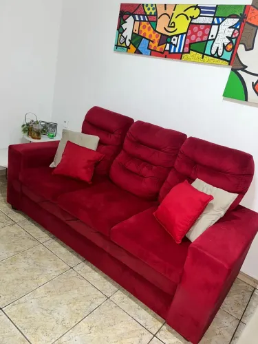 Sofá de 3 lugar reclináveis 