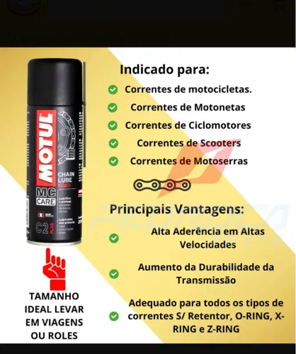 Lubrificante de corrente Motul C2
