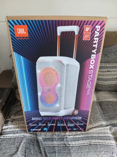JBL Partybox Stage 320 Branca [Lacrada, NF e 1 ano de garantia
