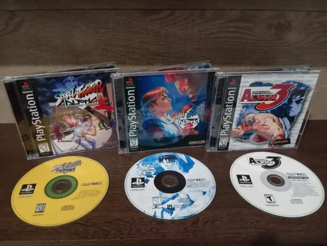 Trilogia Street Fighter Alpha PS1 (REPRÔ) - LEIA