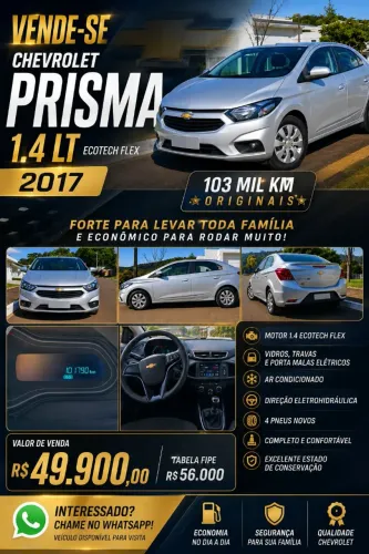 Chevrolet Prisma Sed. LT 1.4 8V Flexpower 4P 2018