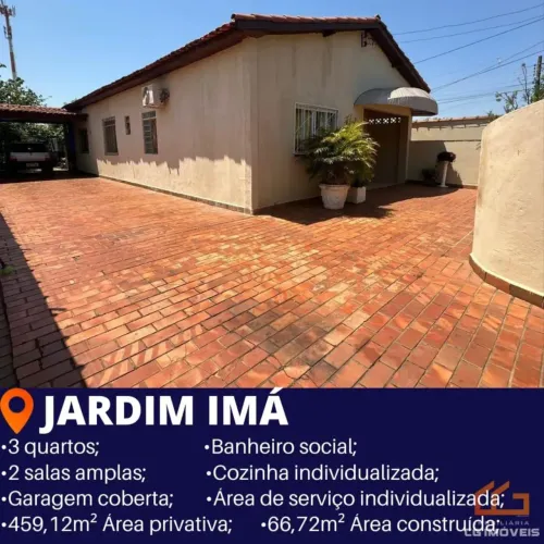 Casa usada á venda com 3 quartos no Jardim Imá em Campo Grande - MS
