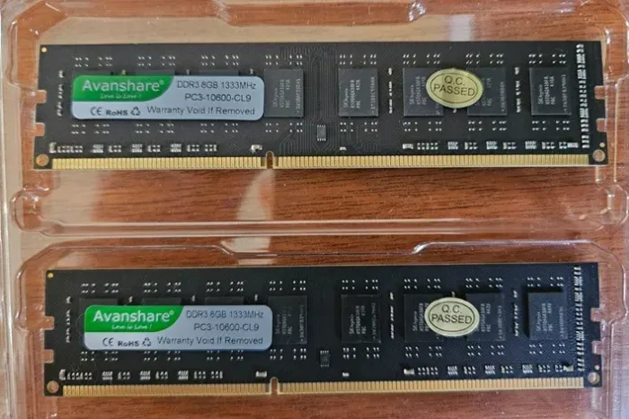 16GB DDR3 Avanshare 2x8GB