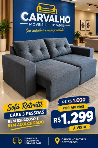 Promoção imperdível por apenas 1299 Sofá retrátil novo capacidade 3 pessoas bem espaçoso