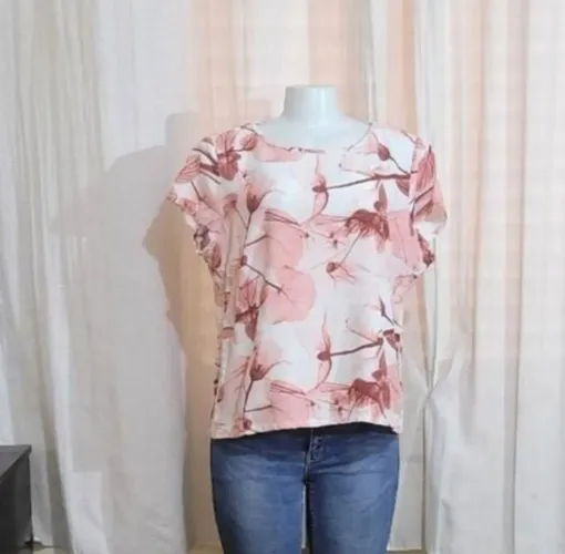 Lote 5 blusas tam G Femininas- básicas e estampadas