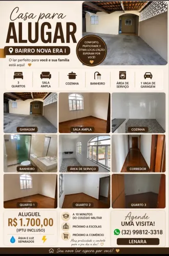 Locação de casa Nova Era 1