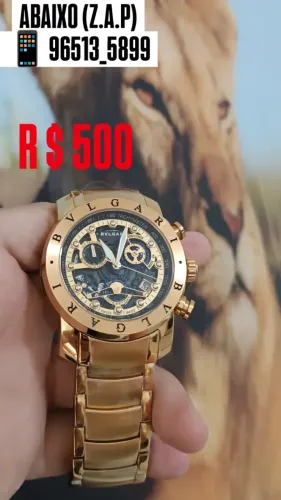 Relógio Bvlgari Skeleton Multifuncional Entregamos