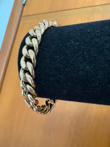 Pulseira de ouro rose 18k sem defesa 550 a g certificado garantia eterna