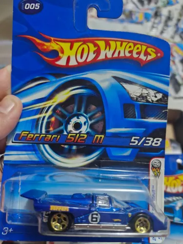HOT WHEELS FERRARI 512M - FE 05/2006 - LACRADO NO BLISTER