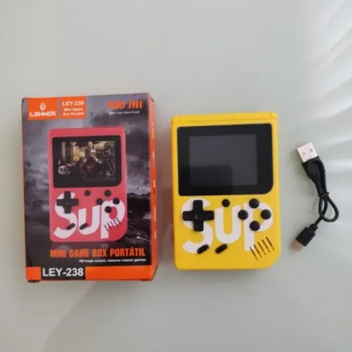Mini Videogame 400 Jogos Amarelo + Entrego