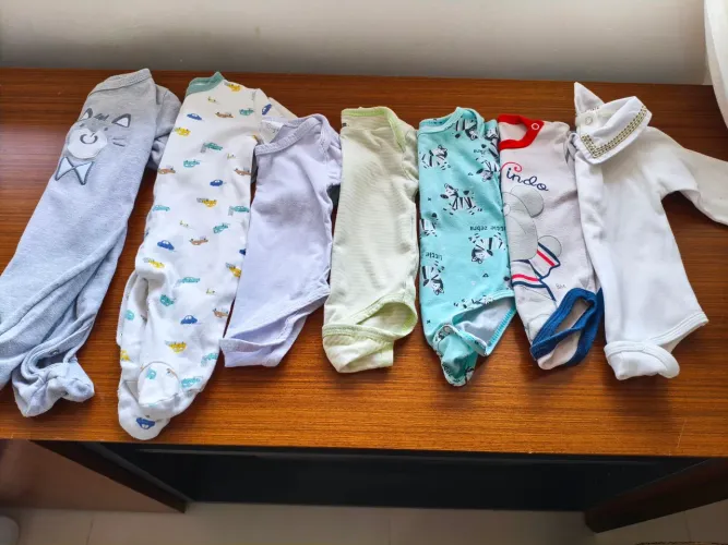Lote roupa bebê menino RN a 3 meses