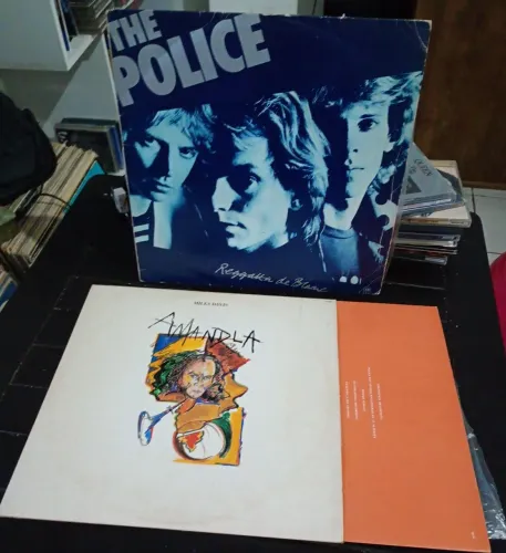 2 LPs The Police Miles Davis Usados
