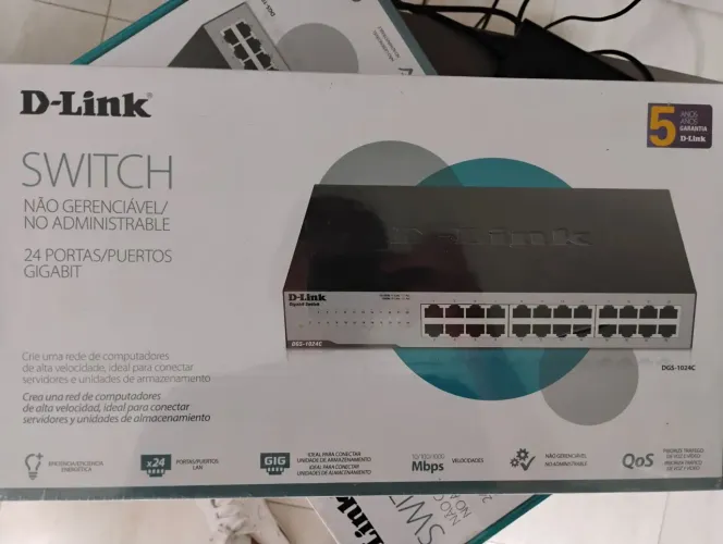 Switch D-Link 24 portas DGS-1024C