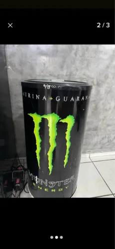 Geladeira cooler da monster