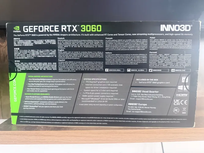 Rtx 3060 12gb inno3D twin x2