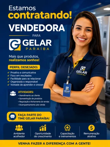 Vaga para vendedora