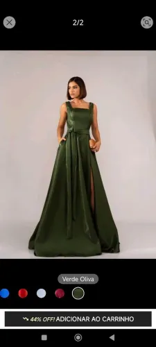 Vestido verde Oliva Madrinha de casamento/Formatura 
