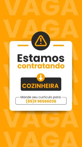 Vaga De Cozinheir(a)