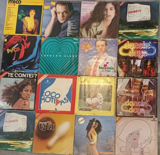 Coleção de 71 vinis de novela, nacional e internacional