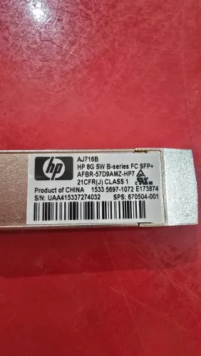 Gbic Hp 8gb Fc Sfp+ Aj716b