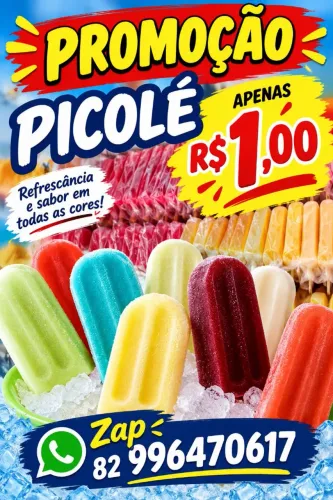 Picolé preço de atacado 1 real