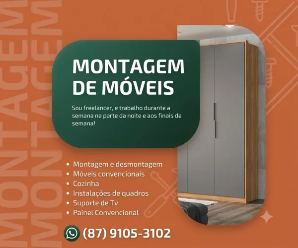Serviço Completo de Montagem: Móveis, TV e Quadros