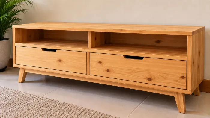 RACK NOVO EM MADEIRA NATURAL DE PINHO - LINDO E ELEGANTE
