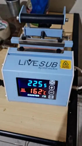Prensa térmica live sub usada poucas vezes 