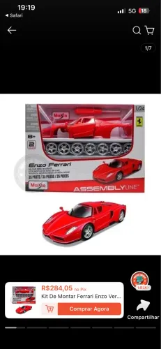 Ferrari Enzo 1/24 Maisto troca de rodas caixa 