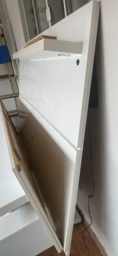 Kit sala com mesa de centro e painel BRANCO