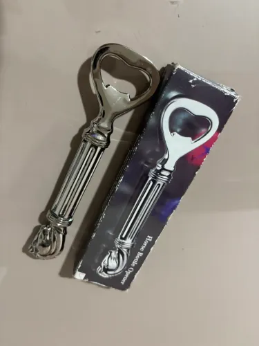 Abridor de garrafa vintage em prata