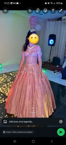 VESTIDO DE DEBUTANTE ROSA | R$ 1.250,00