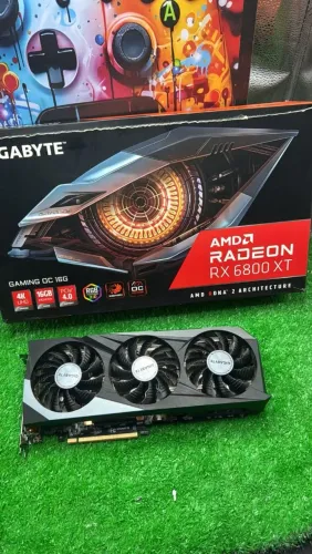RX 6800XT 16GB Gygabite Impecável C/Caixa até 3X S Juros