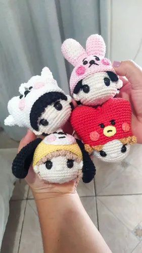 BTS Bt21 Amigurumi/ Crochê