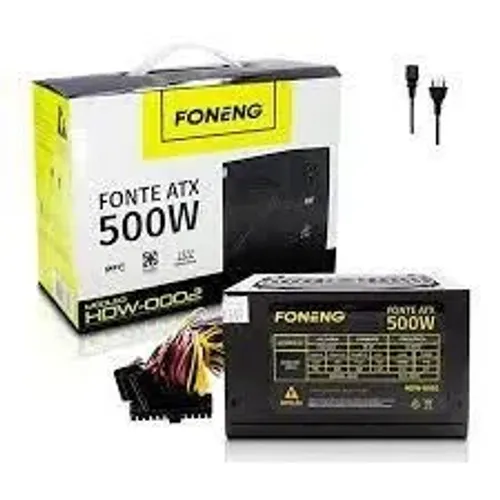(NOVO) Fonte de Pc ATX 500w Foneng