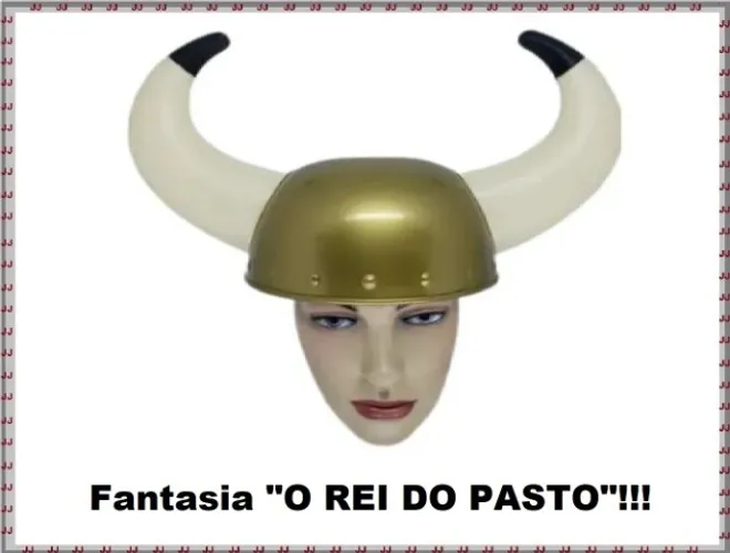 Chapéu de Touro - Viking, Chifre - Carnaval - Fantasia ou festas