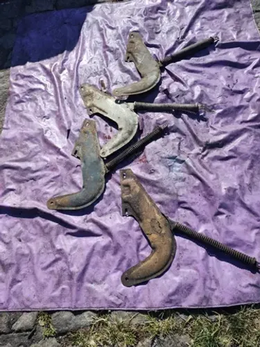 Par Dobradiças Braços C/ Molas Usadas Originais Todos Fuscas