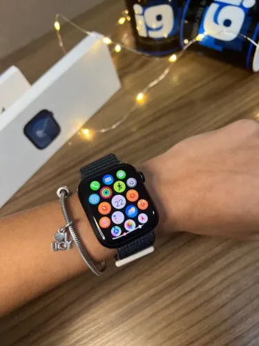 Apple Watch Series 9 GPS 45mm 100% saúde da bateria (Cor Midnigth)