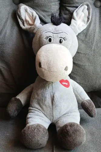 Burro de pelúcia Nestlé 40 cm