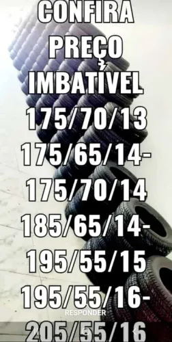 Pneu 165/70/13 ,175/65/14,  175/70/14 , 195/60/15, Pneu de Van e 195/55/15 TUDO EM Promoçã