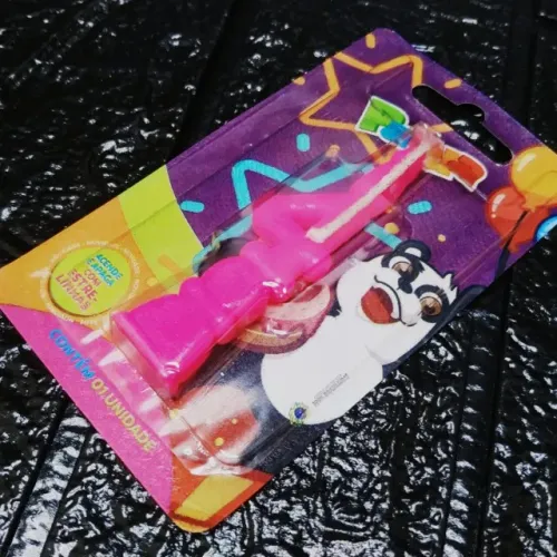 Vela Numero Para Aniversario N 4 Pink Panda